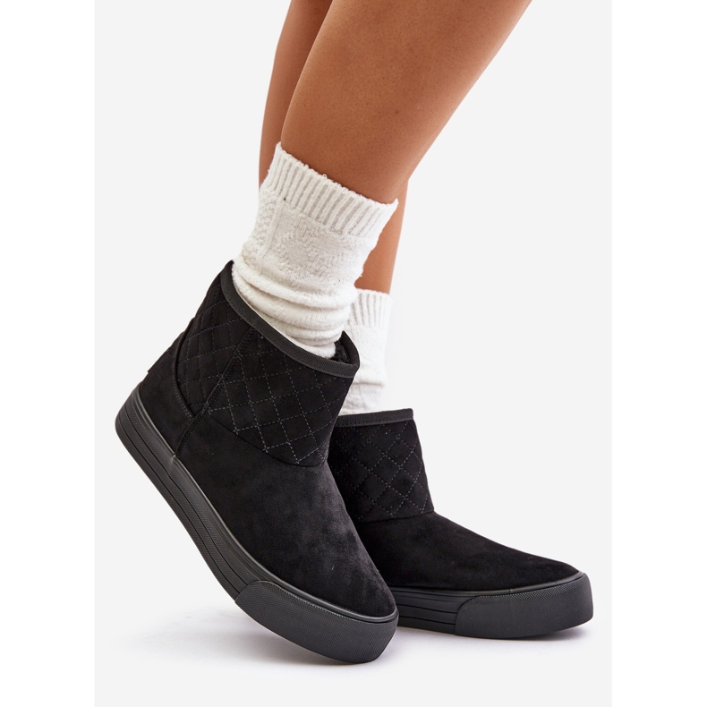 Lumisaappaat vetoketjulla eristetyllä turkilla Big Star OO274A522 Musta 1