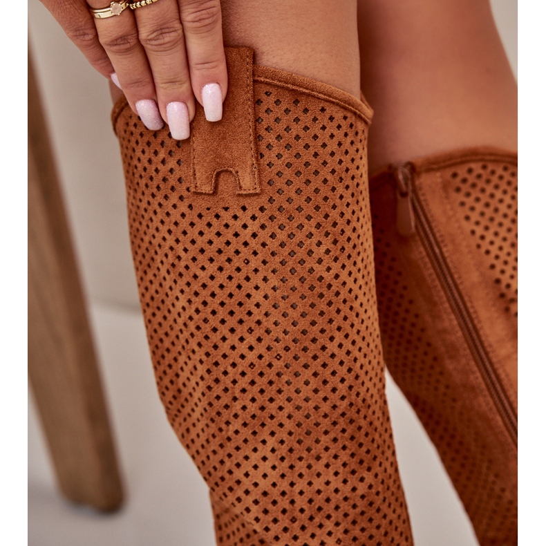 Harjakattoiset naisten saappaat Camel S.Barski HY42-139 ruskea 4