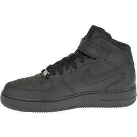 Nike Air Force 1 Mid Gs W 314195-004 kengät musta 1