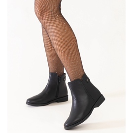 Mustat klassiset nilkkurit Pereia eko-nahasta 1