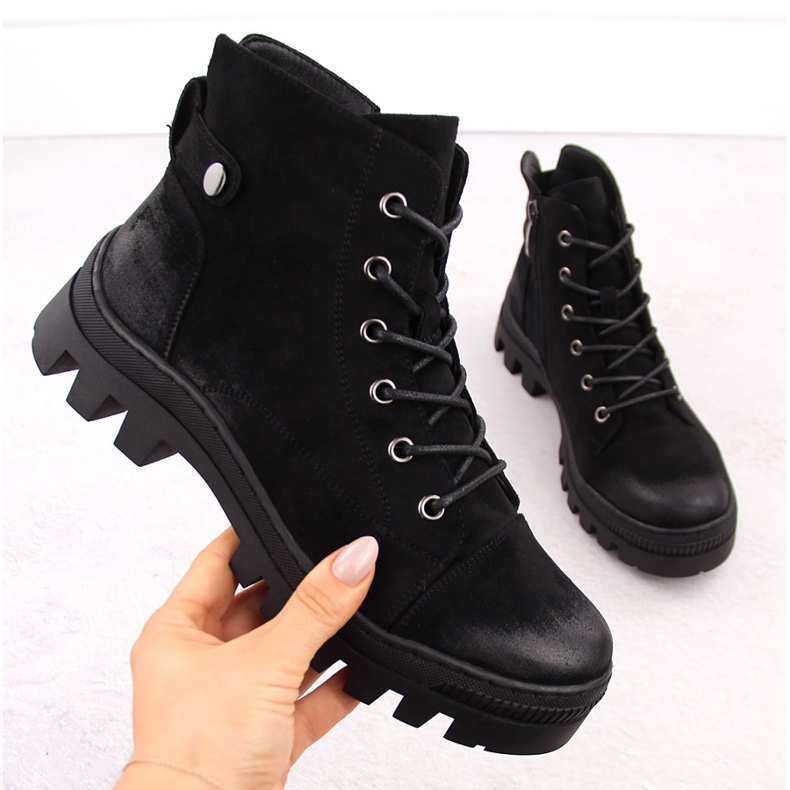 Mustat naisten nilkkurit Potocki SZ12168 1