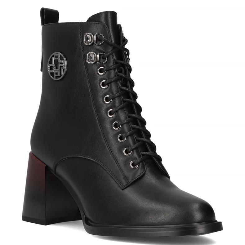 Filippo DBT6316/24 Bk mustat nahkaiset nilkkurit 1