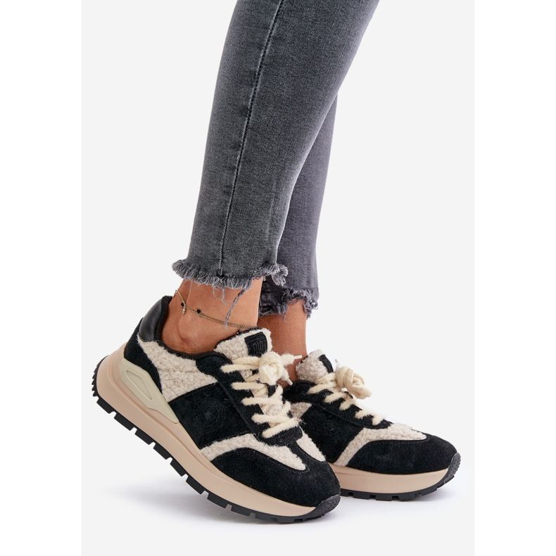 Naisten eristetyt nahkalenkkarit Big Star OO274A318 HI-POLY System Musta 1