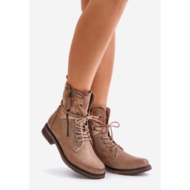 Naisten työsaappaat tumma beige Perfecto 1