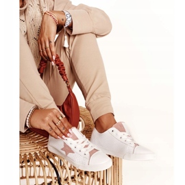 Big Star Naisten lenkkarit, joissa on tähti iso tähti DD274691 valkoinen ja vaaleanpunainen 5