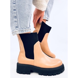 Chelsea-saappaat korkealla Cillo Camelilla ruskea 1