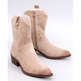 Austen Beige harjakattoiset cowboysaappaat 1