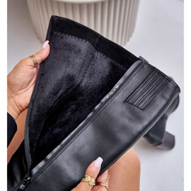 Sergio Leone KZ230-S Nahkaeristetyt korkokengät, musta 2