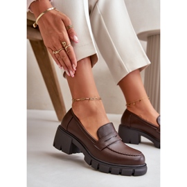 Cm Paris Naisten matalakorkoiset kengät Eco-nahasta, tummanruskea 4