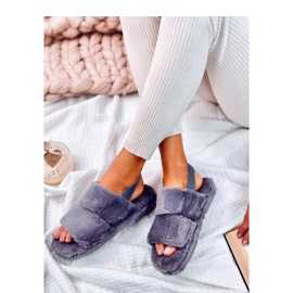 Rhodes Grey naisten tossut kuminauhalla harmaa 1