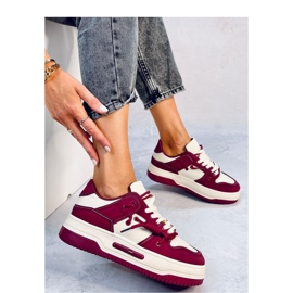 Clavell Wine korkeapohjaiset lenkkarit - Inello punainen 2