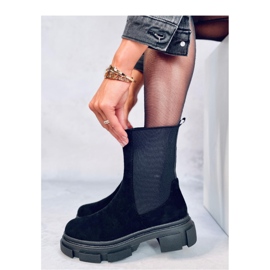 Magers Mustat korkeat Chelsean saappaat 2