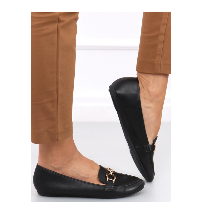 Naisten Amiya Black -loaferit musta 2