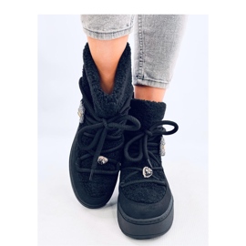 Mustat lampaannahkaiset lumisaappaat 2