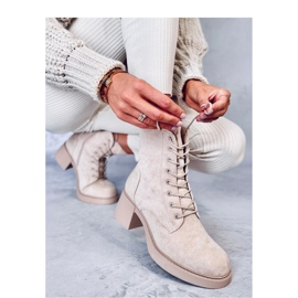 Beiget nauhalliset nilkkurit 1