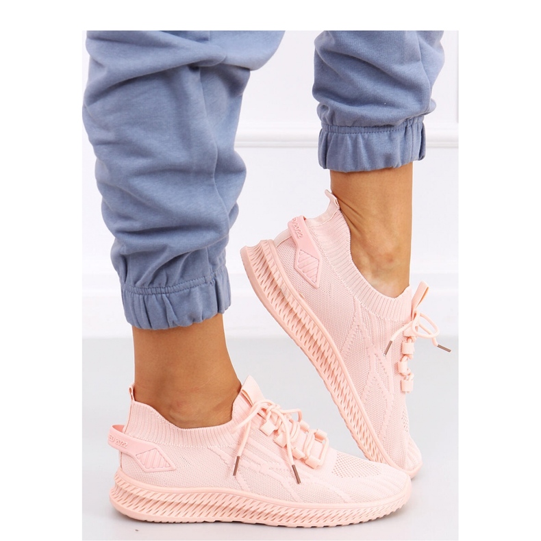 Vaaleanpunaiset urheilukengät vaaleanpunainen 2