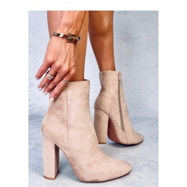 Rivers Khaki korkeakorkoiset nilkkurit - Inello beige 2