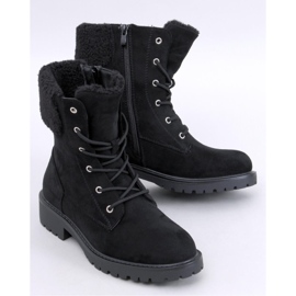 Barkoi Mustat nauhalliset nilkkurit lampaannahalla - Inello 1