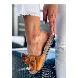 Kiara Camel korkkivarvastossandaali - Inello ruskea 2