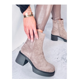 Khaki vakaa kantapää nilkkurit ruskea 1