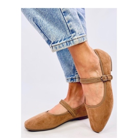 Mary Jane Khaki -tyylinen balettiasunto ruskea 2