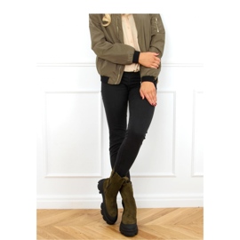 Korkeat vihreät Chelsea-saappaat 1