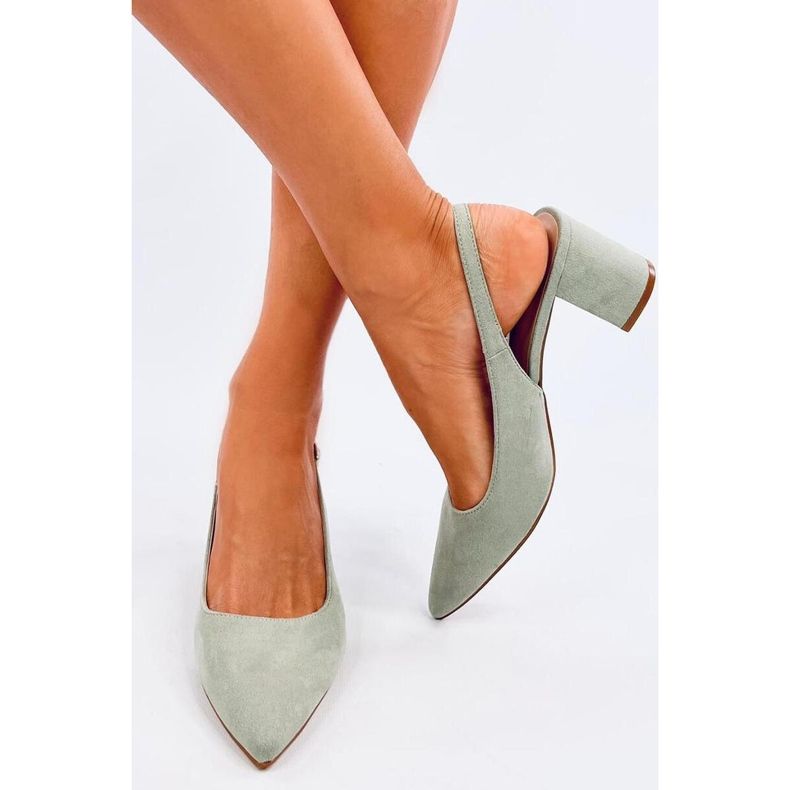 Avaa Heel Pumps Green vihreä 2