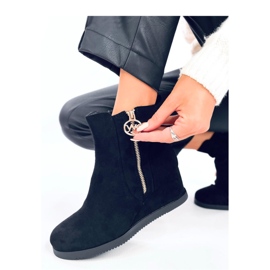 Vavin Mustat kiilanilkkurit kullalla vetoketjulla - Inello 1