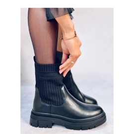 Nilkkurit, joissa joustava ylempi Demus Black - Inello musta 2