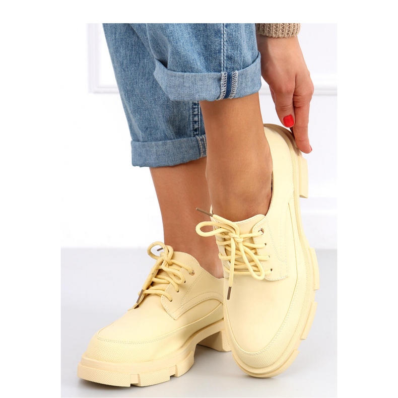 Unna Keltaiset korkeapohjaiset mokasiinit - Inello keltainen 2