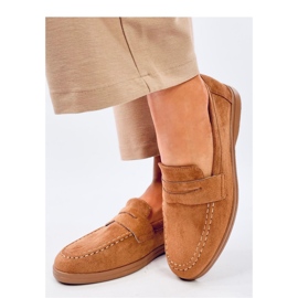 Naisten khaki-housut ruskea 1