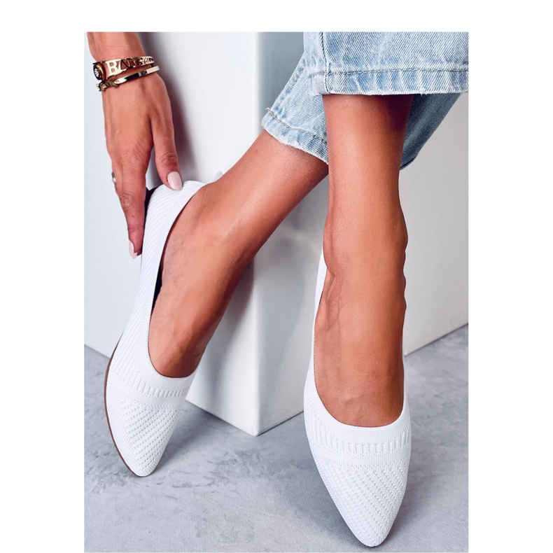 Valkoiset kudotut balettilevyt valkoinen 1