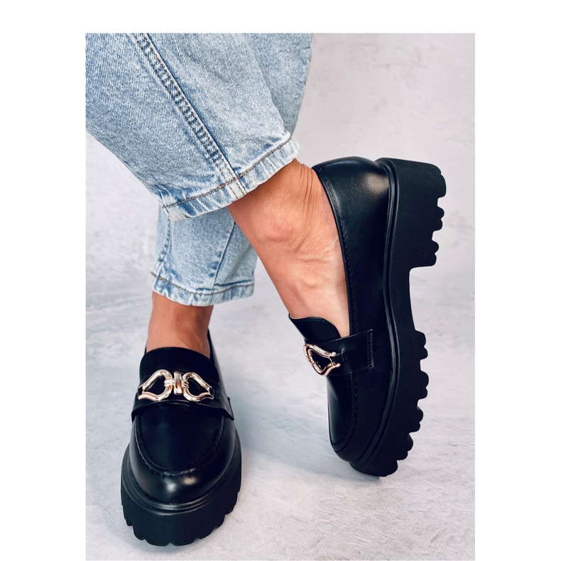 Zandra Musta solki mokasiinit - Inello 2