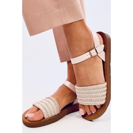 Salinon OFF-WHITE boho-tyyliset sandaalit - Inello beige 2