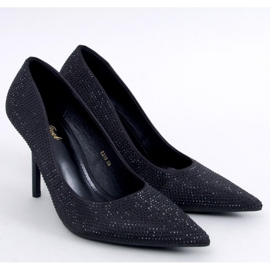 Paulis Mustat naisten korkokengät kuutiozirkonialla - Inello 1