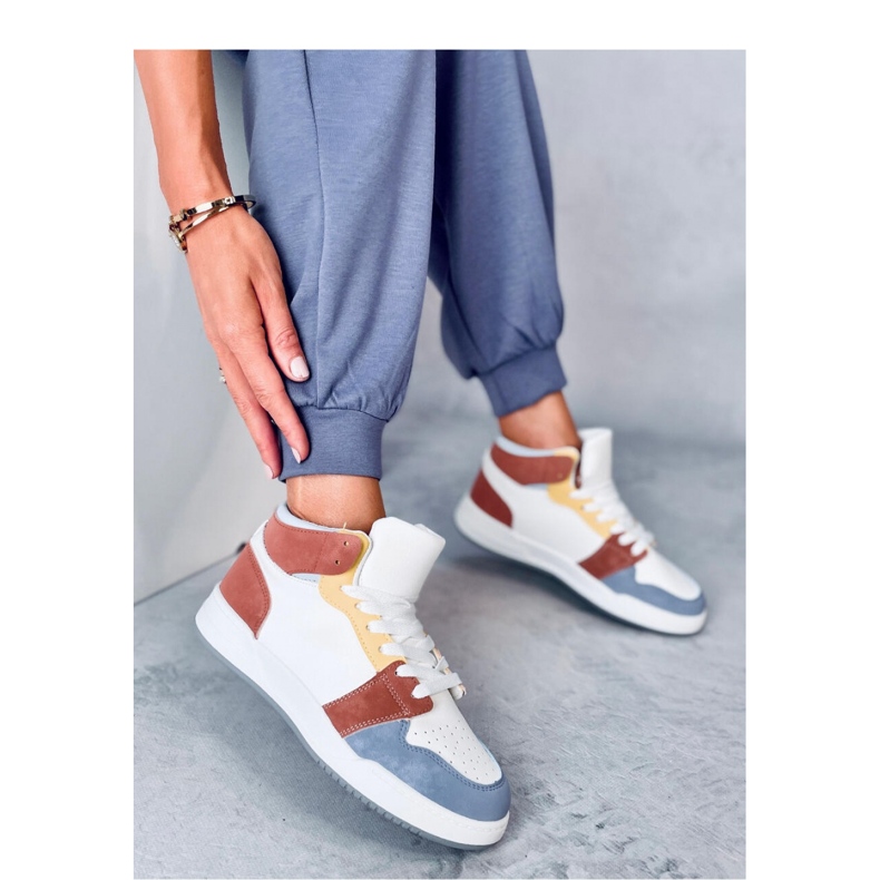 Naisten korkeat urheilukengät valkoinen 1