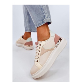 Naisten värikkäät lenkkarit vaaleanpunainen 1