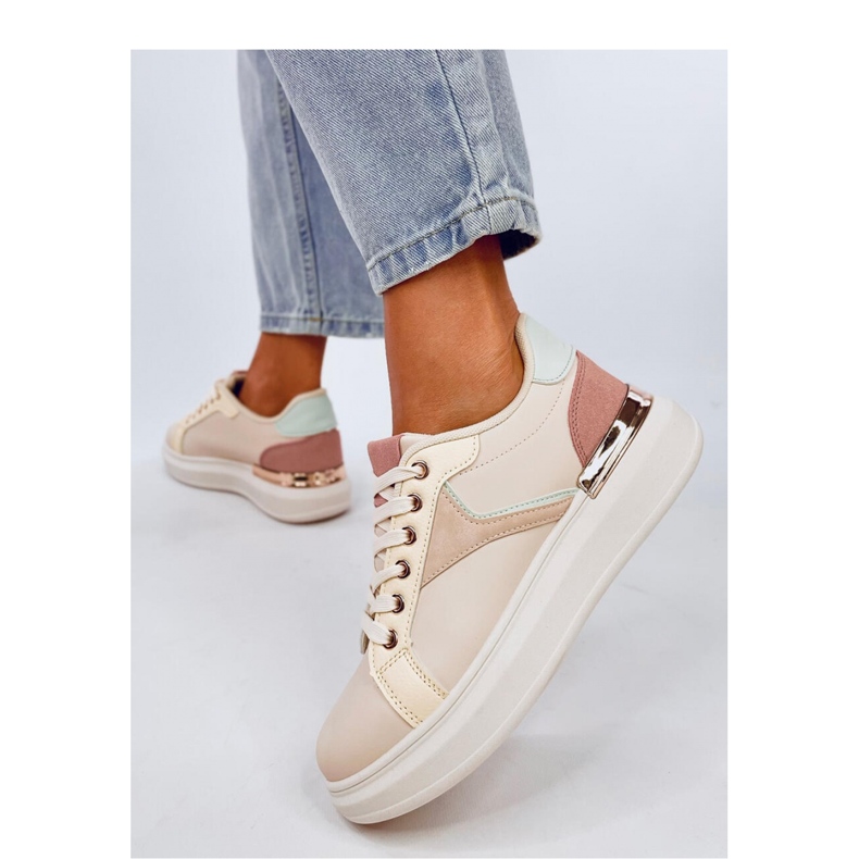 Naisten värikkäät lenkkarit vaaleanpunainen 1