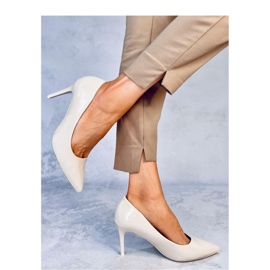 Patentoidut stilettopumput Charlotte Beige - Inello 1