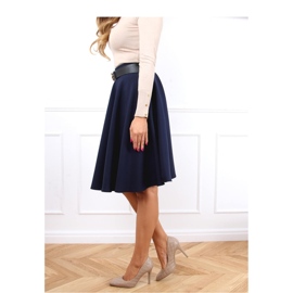 Naisten tikatut korkokengät tumma beige LE082P Khaki - Inello 1