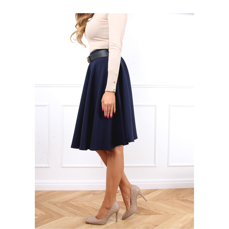 Naisten tikatut korkokengät tumma beige LE082P Khaki - Inello 1