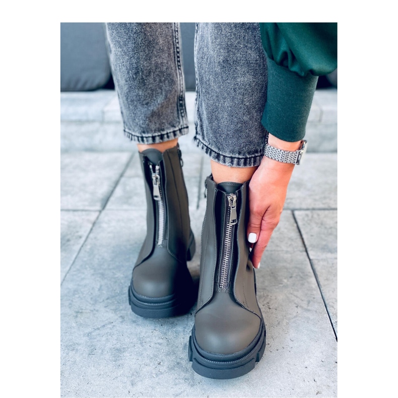 Kobra Army Green sotilastyöntekijän saappaat - Inello vihreä 2