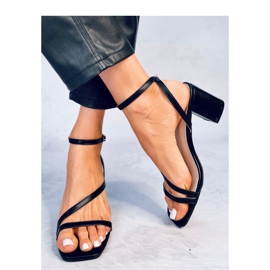 Theresa Mustat korkeakorkoiset sandaalit - Inello 1