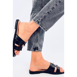 Daudi Black naisten varvastosandaalit - Inello musta 2