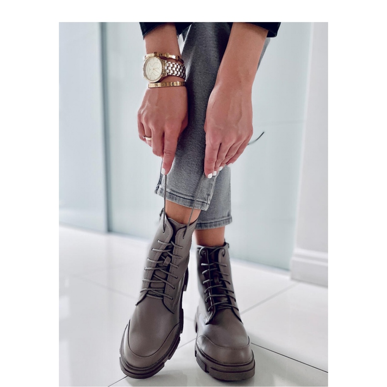 Coley Olive nauhalliset nilkkurit - Inello vihreä 1