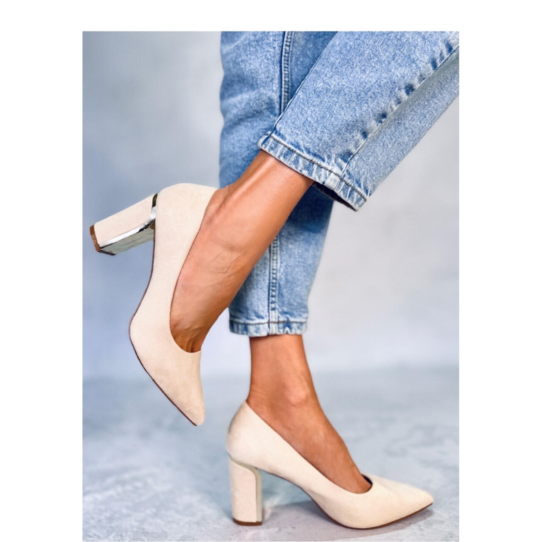 Lucrezia Beige stiletto-pumput - Inello 2