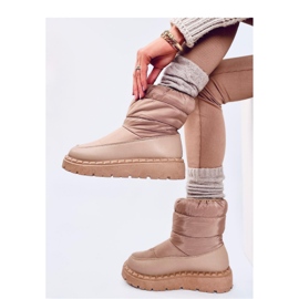 Javier Khaki - Inello-nylon-lumisaappaat ruskea 2