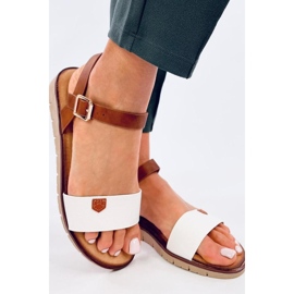 Almera White naisten sandaalit - Inello valkoinen 1