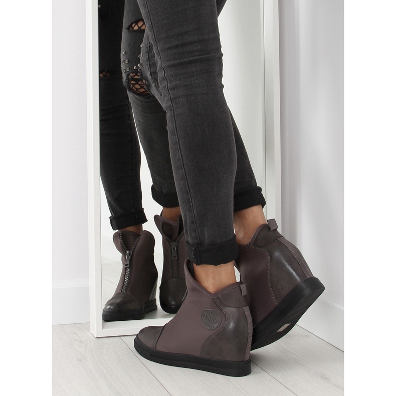 Harmaa Wedge-lenkkarit 168-129 harmaa 2