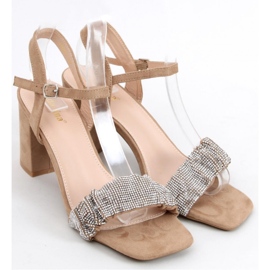 Dash Khaki leveäkorkoiset sandaalit - Inello ruskea 1